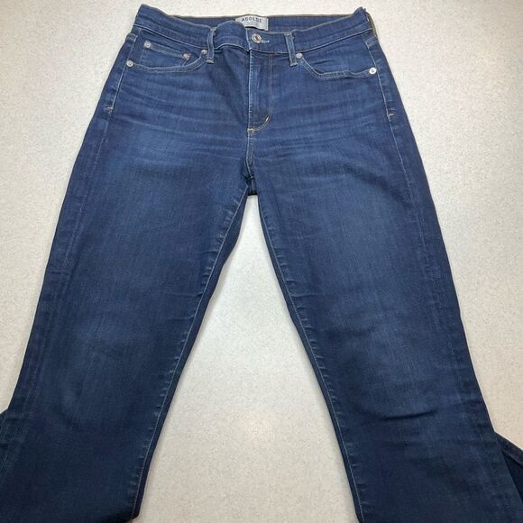 Agolde Sophie High Rise‎ Skinny Crop 27 Amour Vert Lapis - Picture 4 of 7